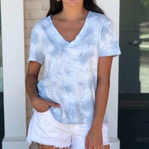 Z Supply Cotton V Neck Short Sleeve Top